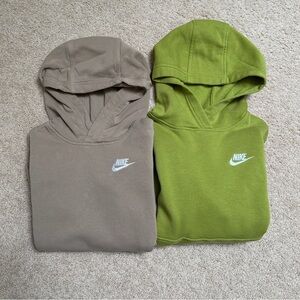 Nike Club Big Kid Unisex Long Sleeve Fleece Active Hoodie Bundle